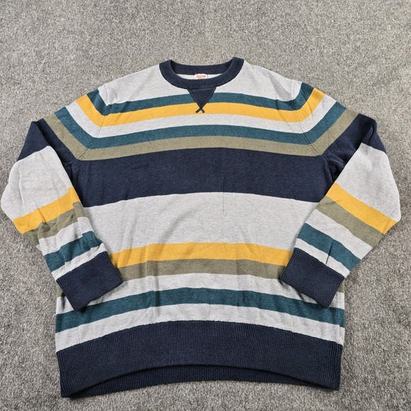 Mossimo Supply Co. Other - Mossimo Supply Co Sweater Mens XL Striped Crewneck Pullover Athletic Fit